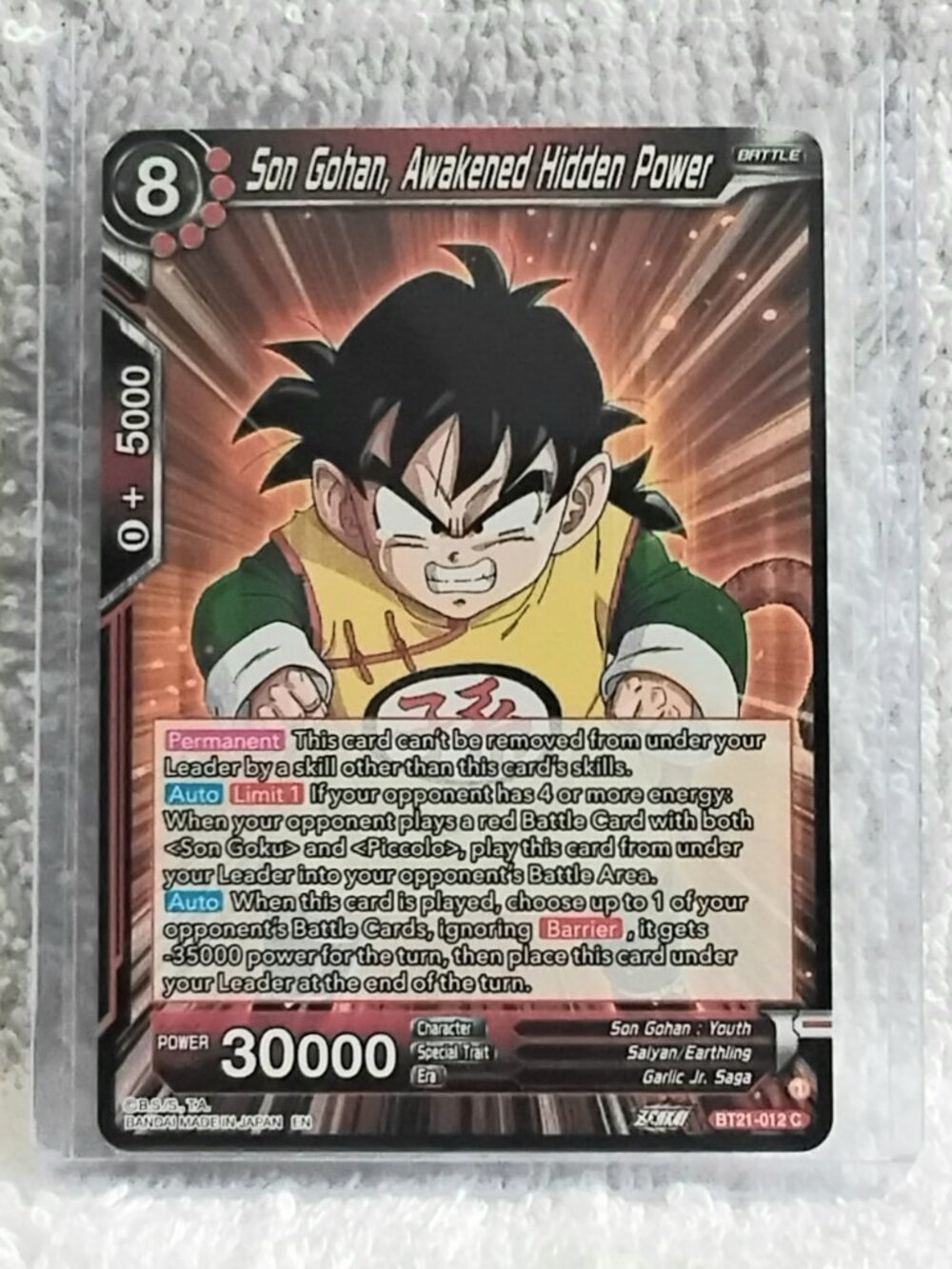 5/$20 Mint 2023 Son Gohan, Awakened Hidden.. Dragon Ball Super C Card BT21_012!!